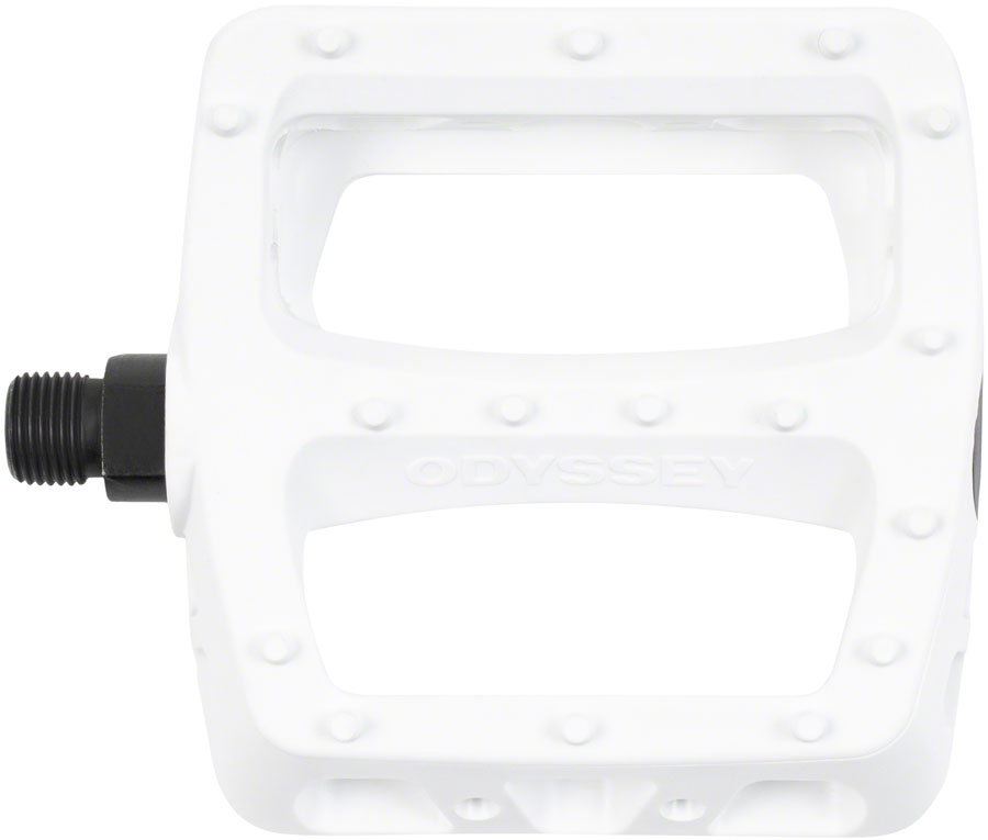 Odyssey Twisted PC Pedals - Platform, Composite/Plastic, 9/16", White