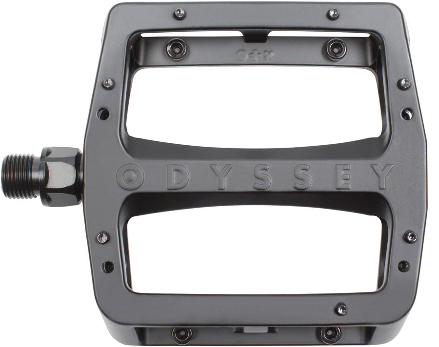 Odyssey Grandstand V2 Pedals - Platform, Aluminum, 9/16", Black