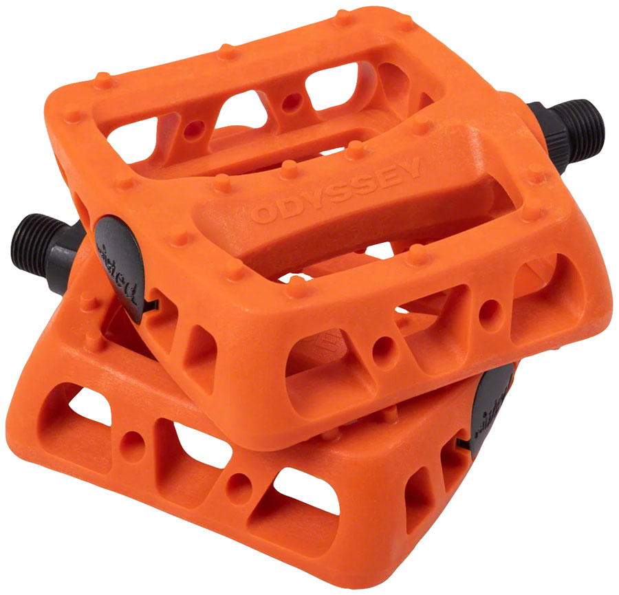 Odyssey Twisted PC Pedals - Platform, Composite/Plastic, 9/16", Orange