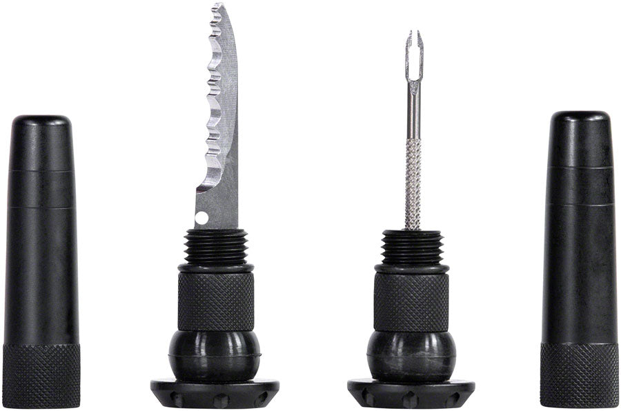 Muc-Off Stealth Tubeless Puncture Plugs Tire Repair Kit - Bar-End Mount, Black, Pair