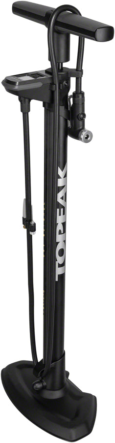 Topeak JoeBlow Pro Digital Floor Pump - 200psi / 13.8bar Digital Gauge, SmartHead DX3, Air Release Button, Black/Yellow