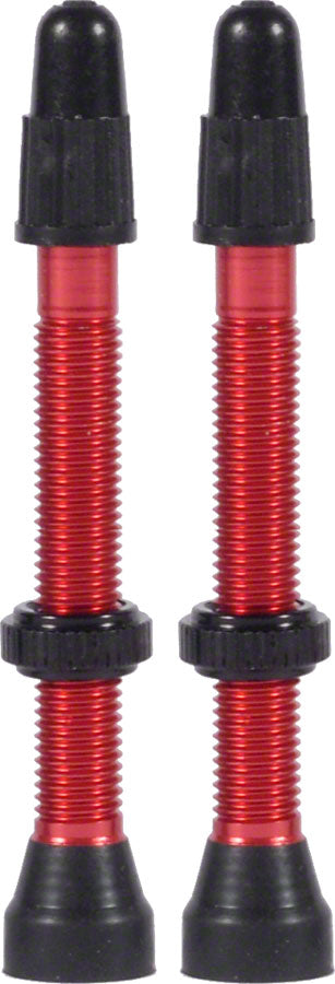 WTB Aluminum TCS Tubeless Valves: 46mm, Red, Pair