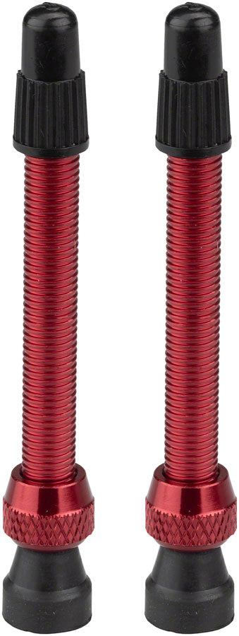 Stan's NoTubes Alloy Valve Stems - 55mm, Pair, Red