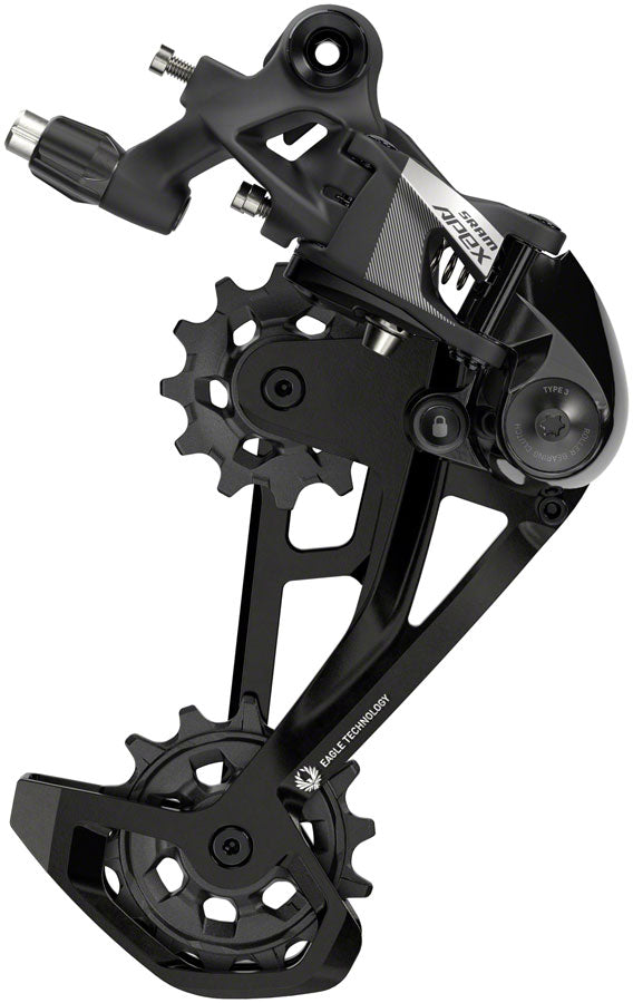 SRAM Apex Eagle Rear Derailleur - 12-Speed Long Cage 52t Max Black D1 - Open Box, New