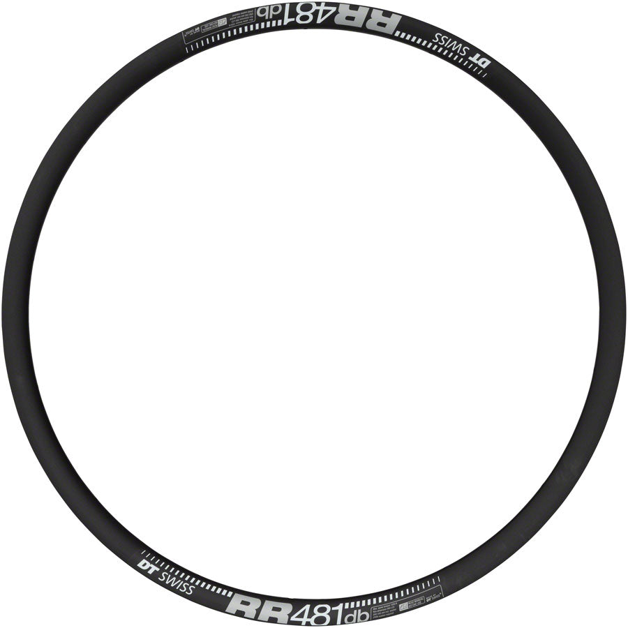DT Swiss RR 481 Rim - 700, Disc, Black, 28H