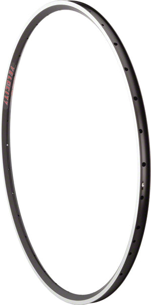 Velocity A23 Rim - 700, Rim, Black/Silver, 28H, Clincher