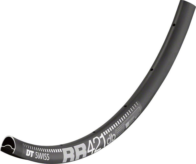 DT Swiss RR 421 Rim - 700, Disc, Black, 28H, Asymmetric