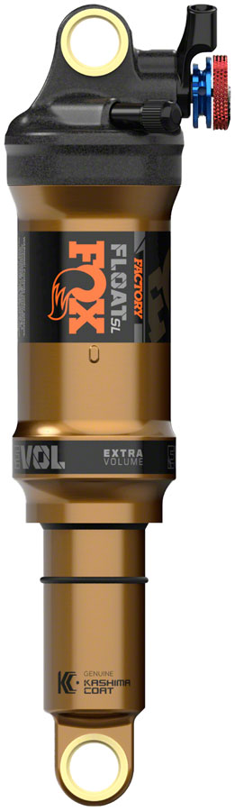 FOX Float SL Factory Rear Shock - Metric, 210 x 55 mm, EVOL SV, Remote Up, Black/Kashima Coat