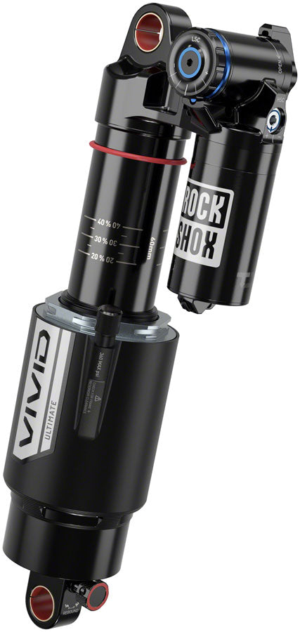 RockShox Vivid Ultimate RC2T Rear Shock - 230 x 62.5 mm, Vivid Air, 2 Tokens, Reb25/Comp37, L/O2, Std, 8x30, C1, SC Billit 2021+