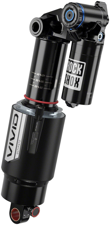 RockShox Vivid Ultimate RC2T Rear Shock - 205 x 65 mm, Vivid Air, 4 Tokens, Reb25/Comp30, L/O4, Trun/Std, 8x30, C1, Transition Spire 2021+
