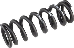 Cane Creek VALT Lightweight Steel Spring for Coil Shock, 3.00"/76mm x 400lbs, Black