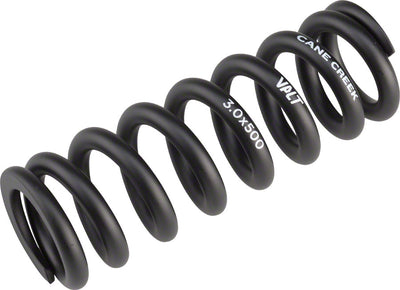 Cane Creek VALT Lightweight Steel Spring for Coil Shock, 3.00"/76mm x 500lbs, Black