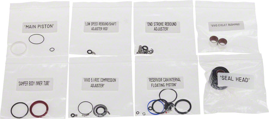 RockShox Rear Shock Service Kit, Full: 2011-2012 Vivid