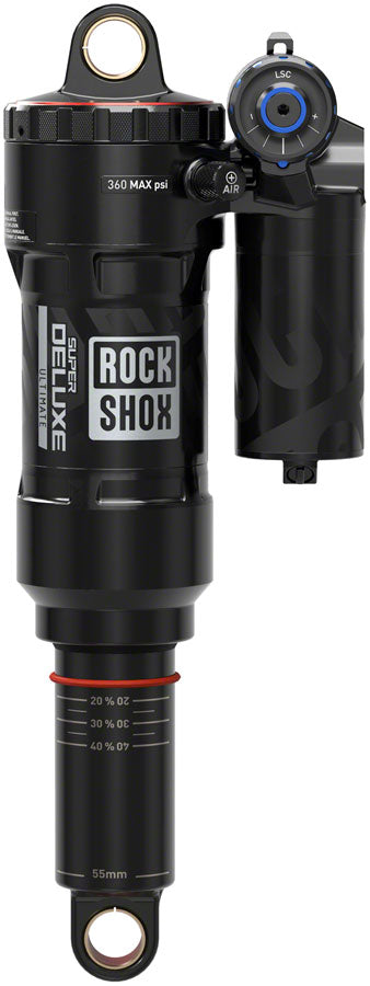 RockShox Super Deluxe Ultimate RC2T Rear Shock - 205 x 62.5mm, Linear Reb/MComp, 320lb L/O, Trun, C1, Kona Process 153 2021+