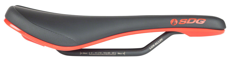 SDG Bel Air V3 Saddle - Lux Rails, Red/Black