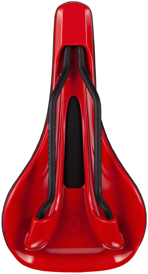 SDG Bel Air V3 Saddle - Lux Rails, Red/Black