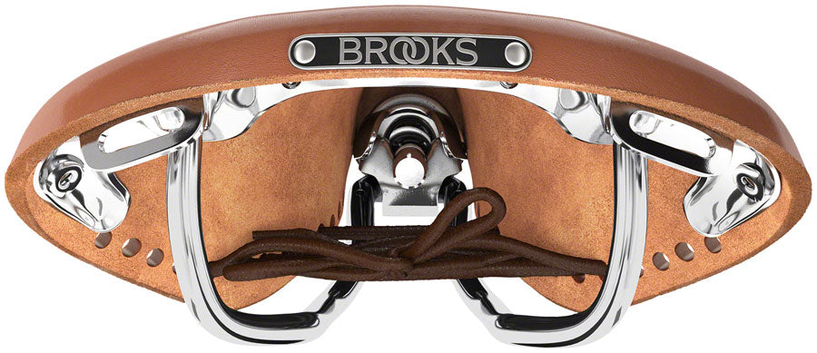 Brooks B17 Carved Saddle - Steel, Honey