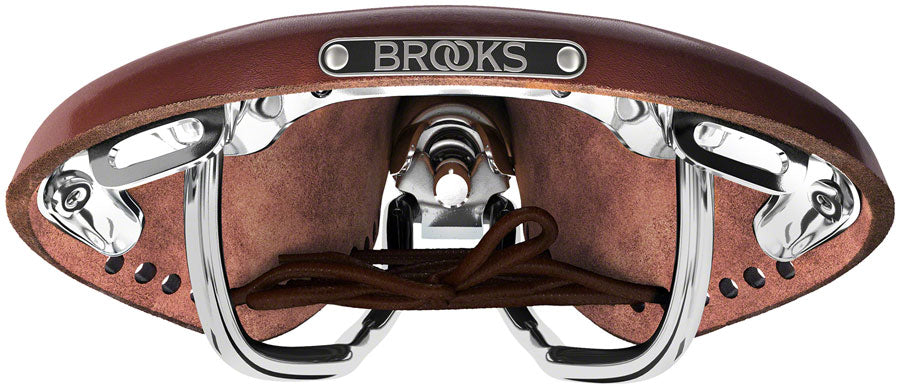 Brooks B17 Carved Saddle - Steel, Antique Brown