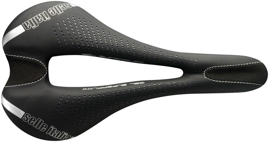 Selle Italia Max SLR Gel Superflow Saddle - Titanium, Black, L3