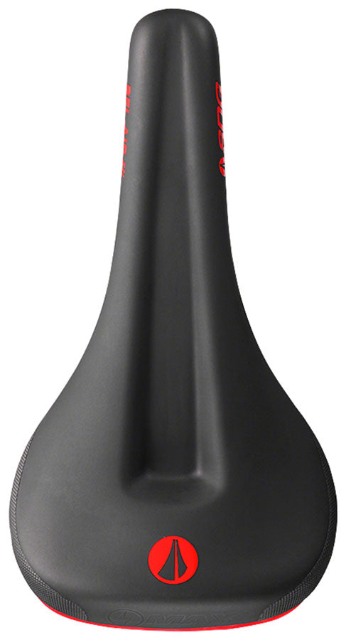 SDG Bel-Air V3 MAX Saddle - Lux-Alloy, Black/Red, Sonic Welded Sides
