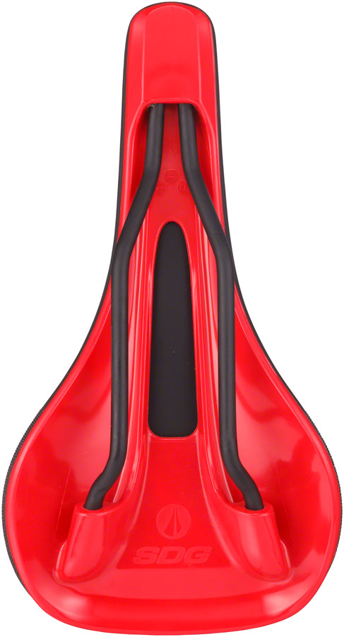 SDG Bel-Air V3 MAX Saddle - Lux-Alloy, Black/Red, Sonic Welded Sides