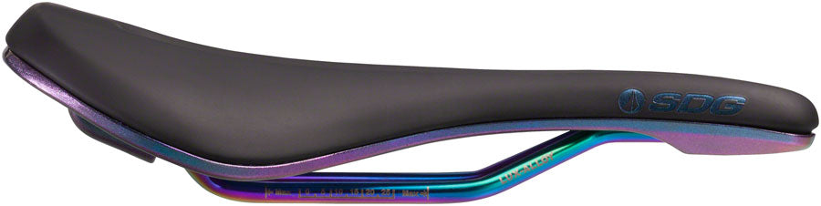 SDG Bel-Air V3 Overland Saddle - PVD Coated Lux-Alloy, Black/Oil-Slick, Limited Edition Fuel