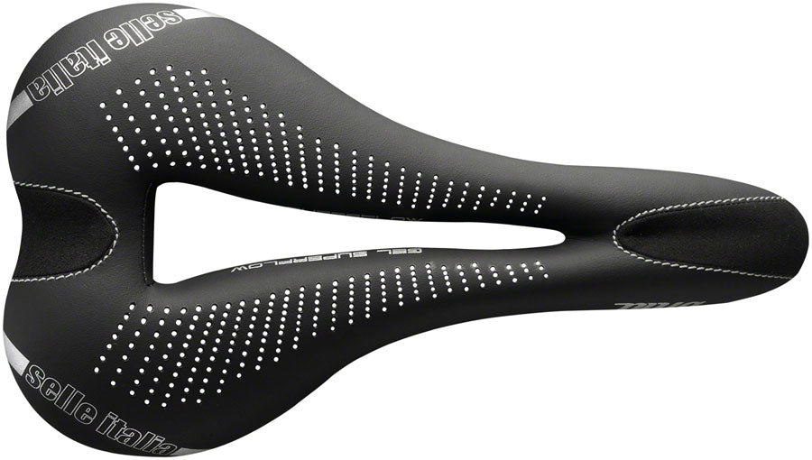 Selle Italia Diva Gel Superflow Saddle - Titanium, Black, Women's, S3