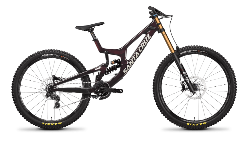 Santa Cruz V10 Carbon C MX Complete Mountain Bike - DH X01 Build, Large, Oxblood