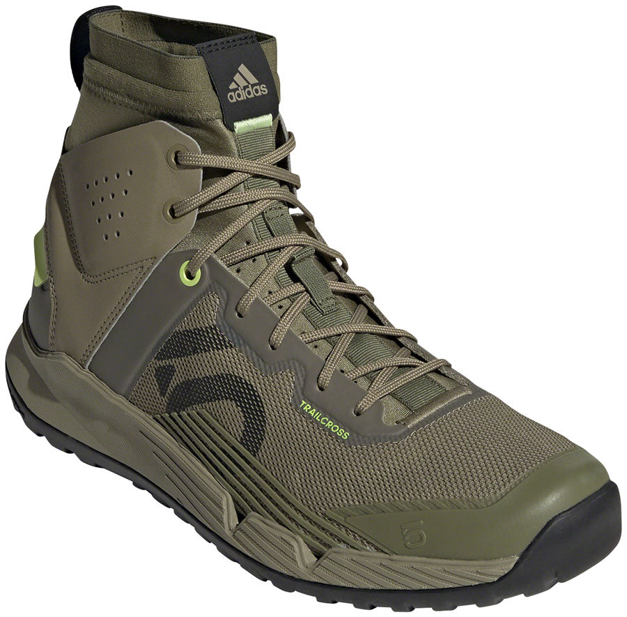 Five Ten Trailcross Mid Pro Flat Shoes - Mens Orbit Green/Core BLK/Pulse Lime 11.5