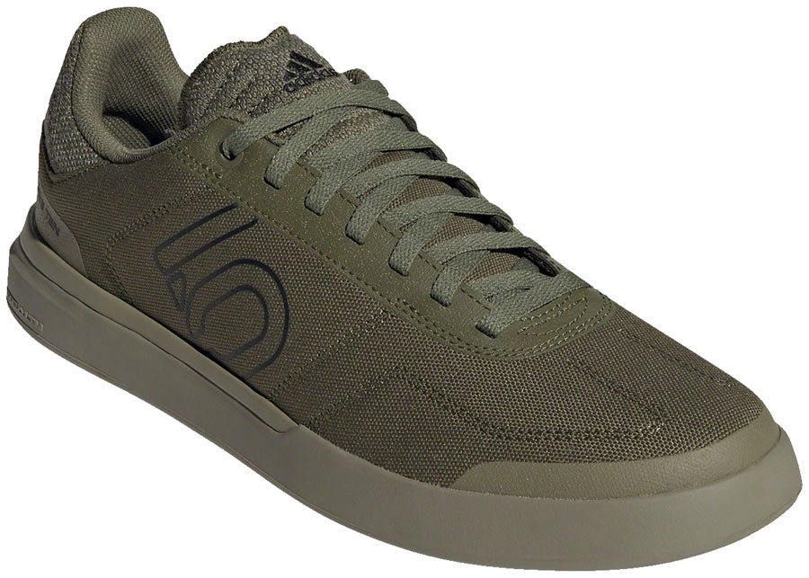 Five Ten Sleuth DLX Canvas Flat Shoes - Men's, Focus Olive/Core Black/Pulse Lime, 12.5