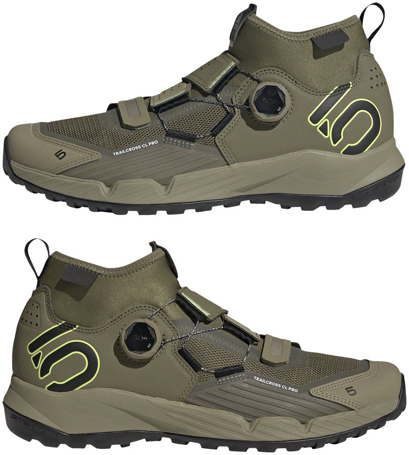 Five Ten Trailcross Pro Mountain Clipless Shoes - Mens Green/BLK/Green 11.5
