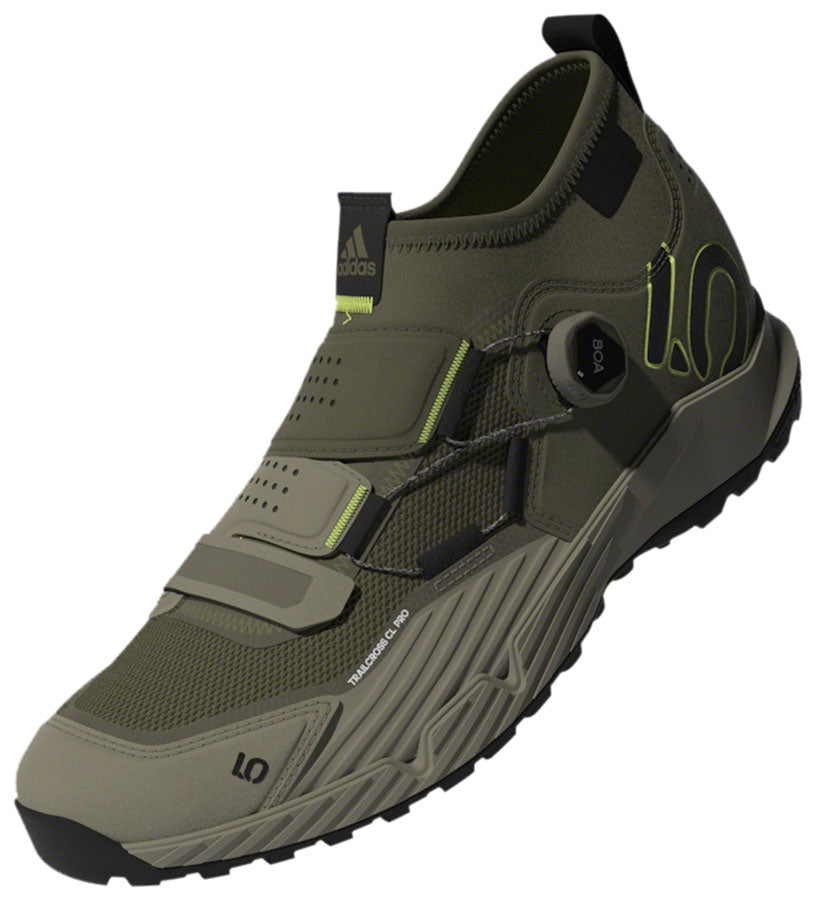 Five Ten Trailcross Pro Mountain Clipless Shoes - Mens Green/BLK/Green 6.5