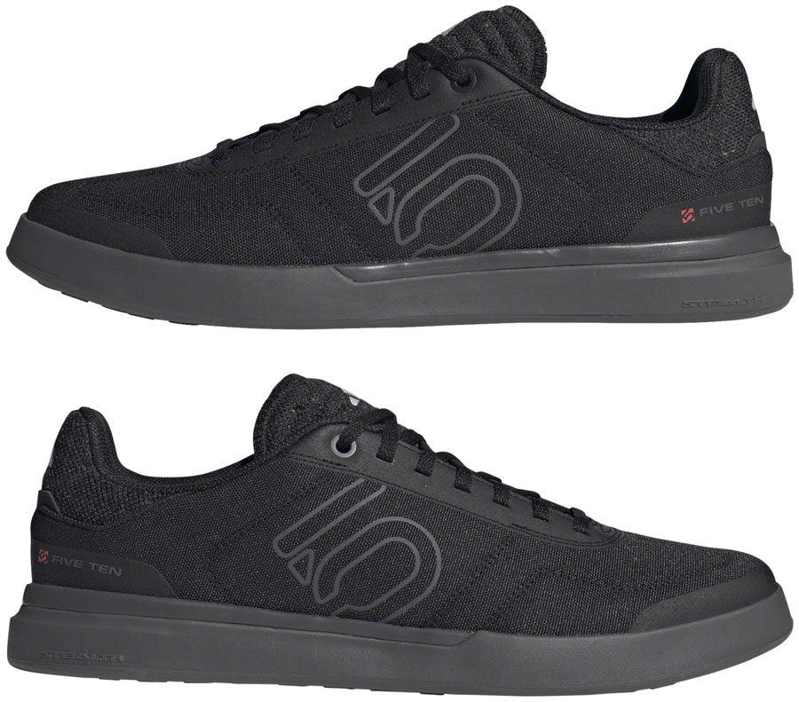 Five Ten Stealth Deluxe Canvas Flat Shoes - Men's, Core Black/Gray Five/Ftwr White, 9
