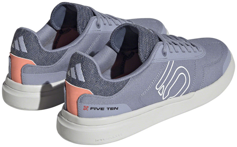 Five Ten Stealth Deluxe Canvas Flat Shoes - Women's, Silver Violet/Ftwr White/Coral, 7.5