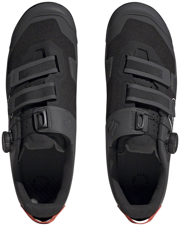 Five Ten Kestrel BOA Mountain Clipless Shoes - Men's, Core Black/Ftwr White/Impact Orange, 7.5