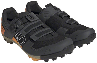 Five Ten Kestrel BOA Mountain Clipless Shoes - Men's, Core Black/Ftwr White/Impact Orange, 6