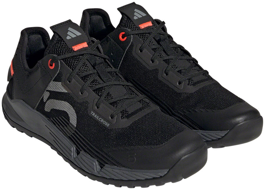 Five Ten Trailcross LT Flat Shoes - Women's, Core Black/Gray Two/Solar Red, 8