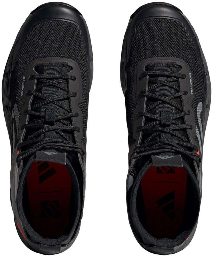 Five Ten Trailcross Mid Pro Flat Shoes - Men's, Core Black/Gray Two/Solar Red, 8