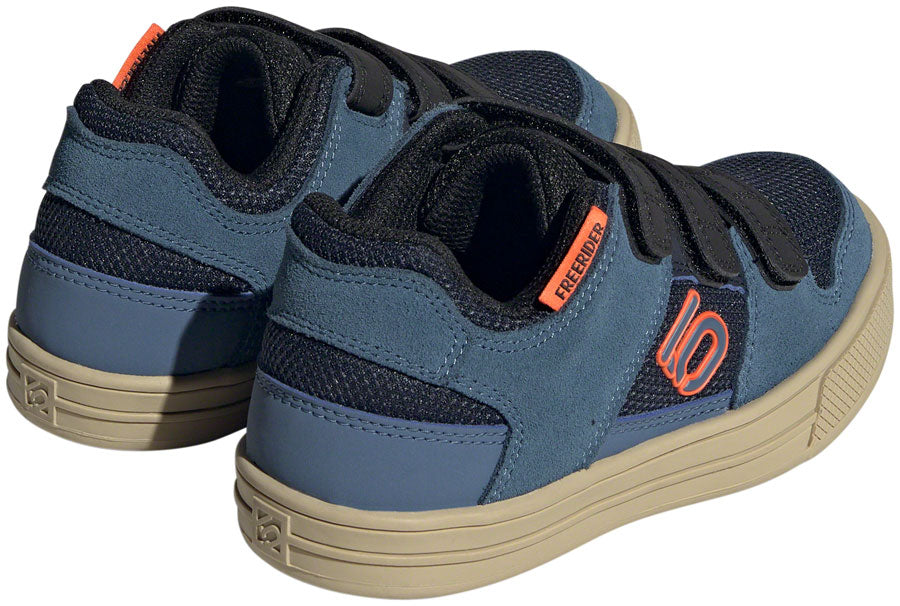 Five Ten Freerider Kids VCS Flat Shoes - Youth Legend Ink/Wonder Steel/Impact Orange 12K