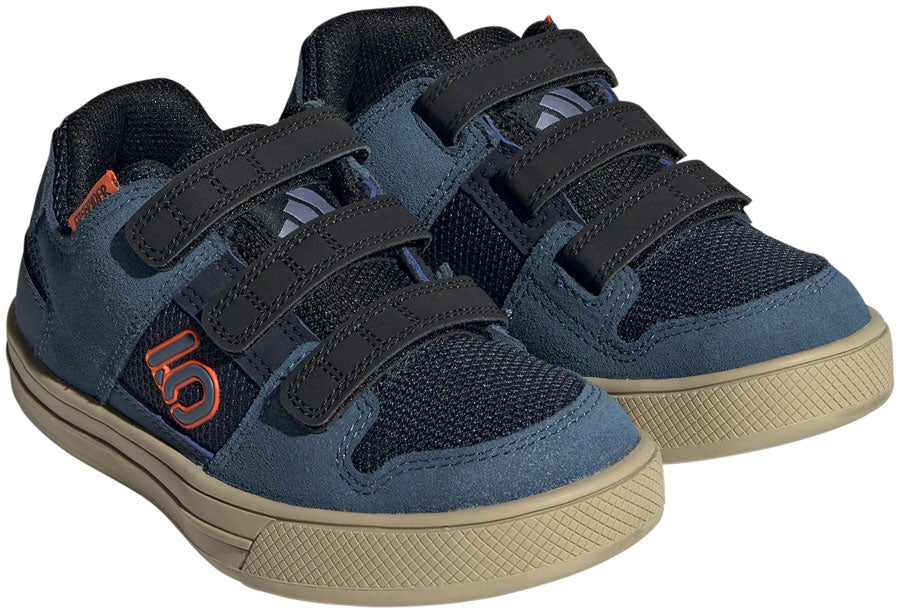 Five Ten Freerider Kids VCS Flat Shoes - Youth Legend Ink/Wonder Steel/Impact Orange 12K
