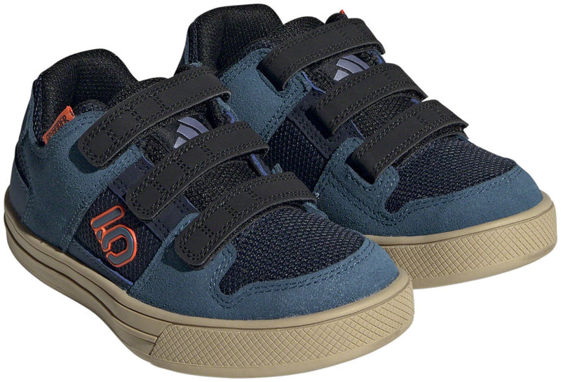 Five Ten Freerider Kids VCS Flat Shoes - Youth Legend Ink/Wonder Steel/Impact Orange 11K