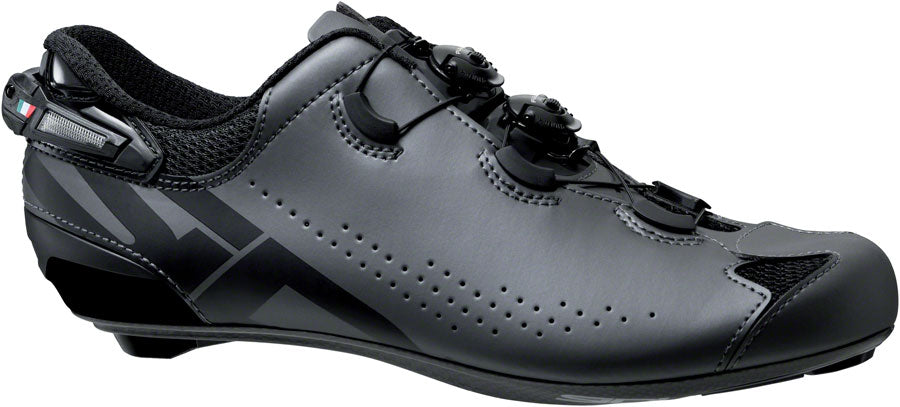 Sidi Shot 2S Road Shoes - Men's, Anthracite/Black, 47