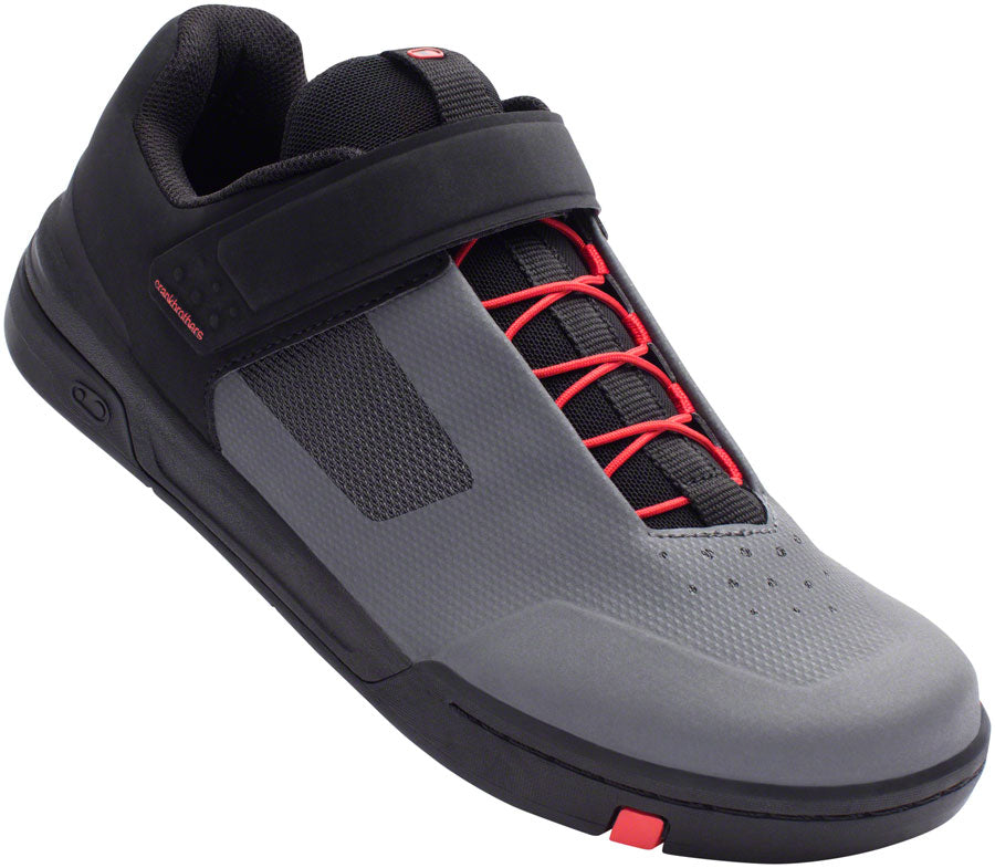 Crank Brothers Stamp SpeedLace Men's Flat Shoe - Gray/Red/Black, Size 10