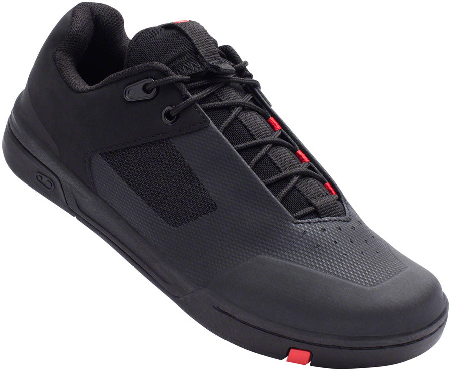 Crank Brothers Stamp Lace Men's Flat Shoe - Black/Red/Black, Size 10
