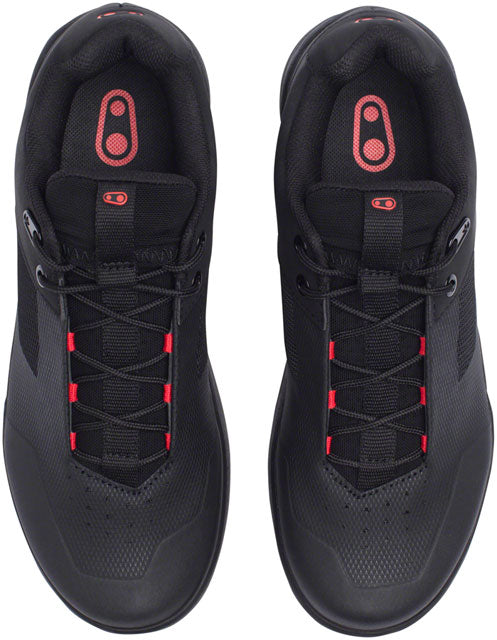 Crank Brothers Stamp Lace Men's Flat Shoe - Black/Red/Black, Size 10.5