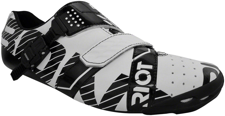 BONT Riot Buckle Road Cycling Shoe: Euro 41, White/Black