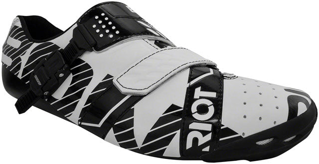 BONT Riot Buckle Road Cycling Shoe: Euro 50, White/Black