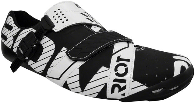 BONT Riot Buckle Road Cycling Shoe: Euro 41, Black/White