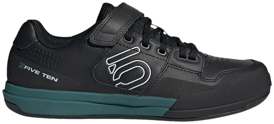 Five Ten Hellcat Mountain Clipless Shoes - Womens Core BLK / Crystal White / Hazy Emerald 9