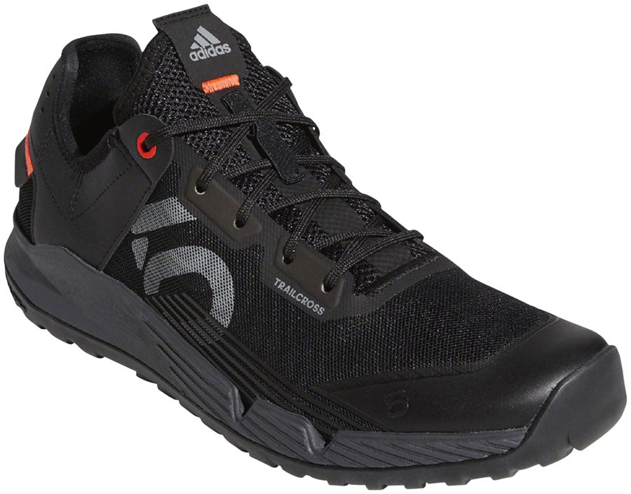 Five Ten Trailcross LT Flat Shoes - Men's, Core Black / Gray Two / Solar Red, 6